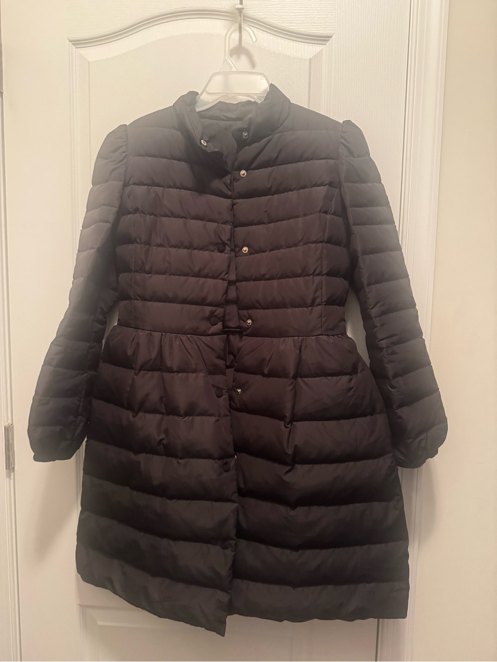 Valentino Black Quilted Long Puffer Coat